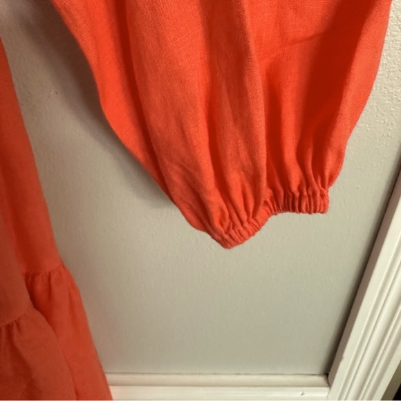 Boden Tiered Linen Mini Dress size 8 - Picture 4 of 9